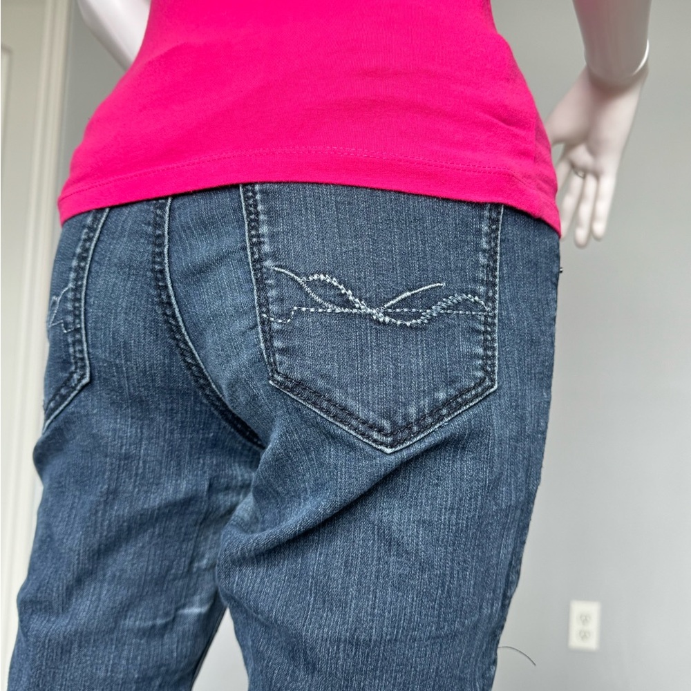Pink Tee, Maroon and Grey striped shirt and Jeans - Picture 6 of 13